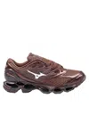 Mizuno 1906 Synthetic Fabric And Leather Running Sneakers In Brown