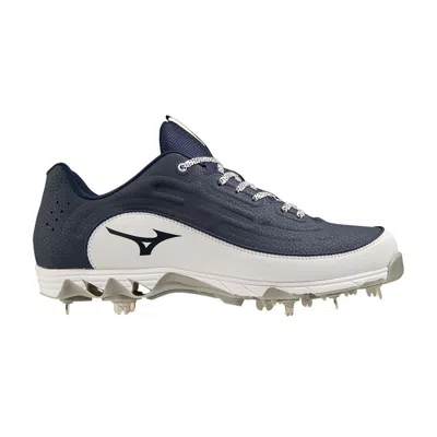 Pre-owned Mizuno 9-spike Ambition 3 Low 'navy White' | Blue | Men's Size 15