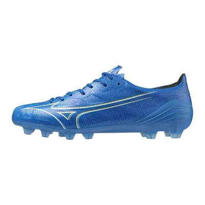 Pre-owned Mizuno Alpha Japan P1ga2460 27 Laser Blue White Gold Width 2e Soccer Cleats