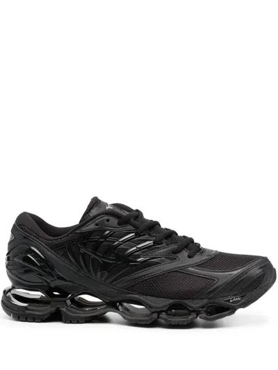 Mizuno Black Leather Wave Prophecy Ls Sneakers In Multi