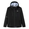 Mizuno 春秋季男士户外防水登山服单层硬壳冲锋衣男连帽运动防雨防风外套