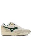 Mizuno Contender S Suede-panelled Lace-up Sneakers In White