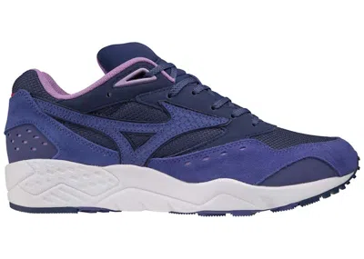 Pre-owned Mizuno Contenteder Naruto: Shippuden Uchiha Sasuke Sneakers In Navy Blue/purple/grey