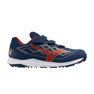 Pre-owned Mizuno Cushionrevo Dia Trainer Wide 'navy Red Gold' | Blue | Men's Size 7.5