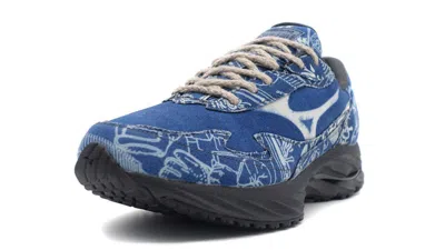Pre-owned Mizuno D1gd244101 Buaisou  Wave Rider Β Mugen Blue White (men's)