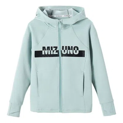 Mizuno Kids' (gs)  Graphic Casual Hoodie 'teal' In Blue