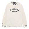 Mizuno Heritage Casual Sweater 'beige' In White