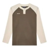Mizuno Heritage Long Sleeve Shirt 'beige' In Brown