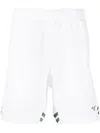Mizuno Logo-print Elasticated Track Shorts In White