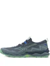Mizuno Logo-print Sneakers In Blue