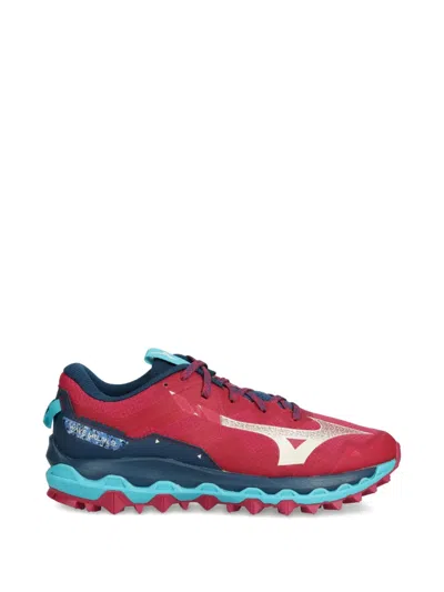 Mizuno Logo Sneakers In Red
