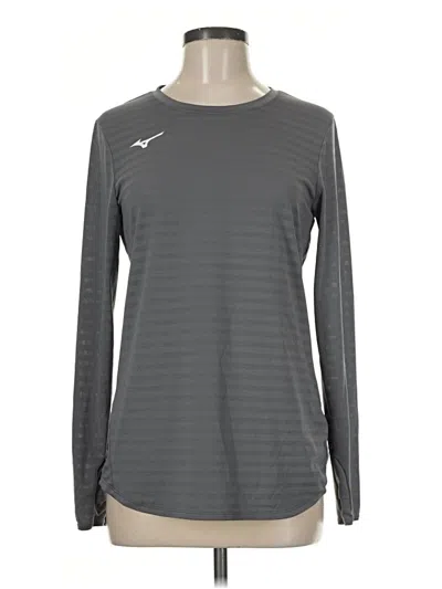 Pre-owned Mizuno Long Sleeve T-shirt In Gray