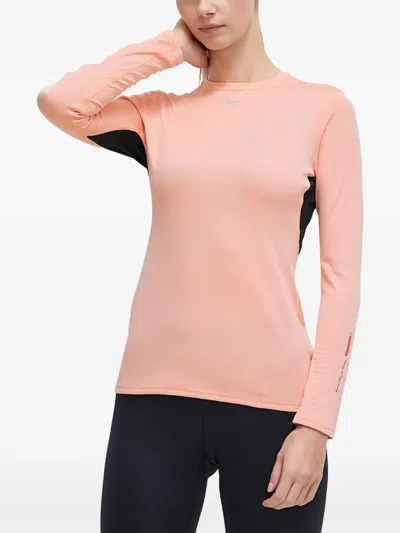 Mizuno 서멀 긴소매 티셔츠 In Pink