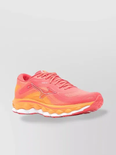 Mizuno Low Top Sneakers Featuring Wave Technology In Pink