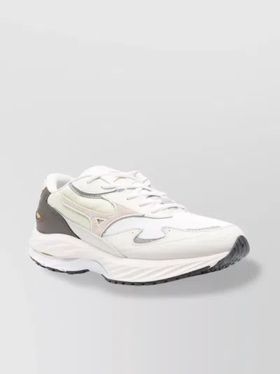 Mizuno Low Top Sneakers With Mesh Panels And Rubber Outsole