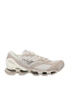 Mizuno Multi-panel Lace-up Sneakers In Beige