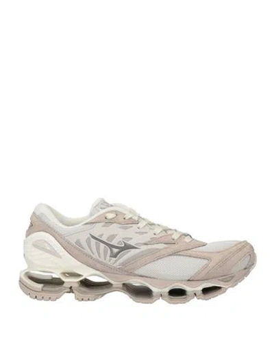 Mizuno Multi-panel Lace-up Sneakers In White