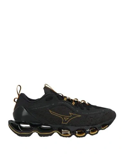 Mizuno Man Sneakers Black Size 5.5 Textile Fibers In Multi