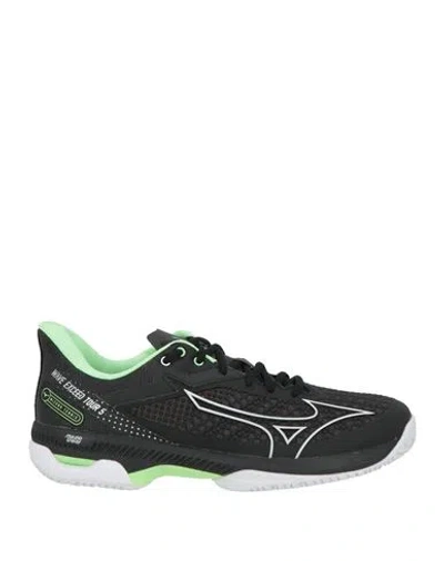 Mizuno Man Sneakers Black Size 7.5 Textile Fibers