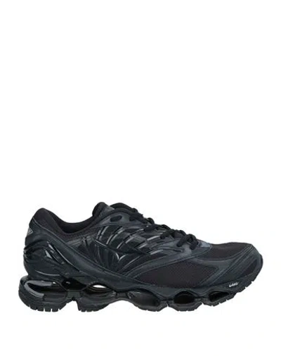 Mizuno Man Sneakers Black Size 9 Textile Fibers