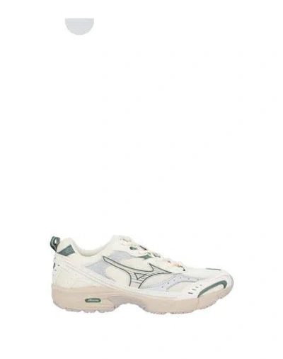 Mizuno Man Sneakers Cream Size 8 Textile Fibers, Synthetic Material In Multi