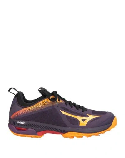 Mizuno Man Sneakers Dark Purple Size 7.5 Vegetable Fiber In Multi