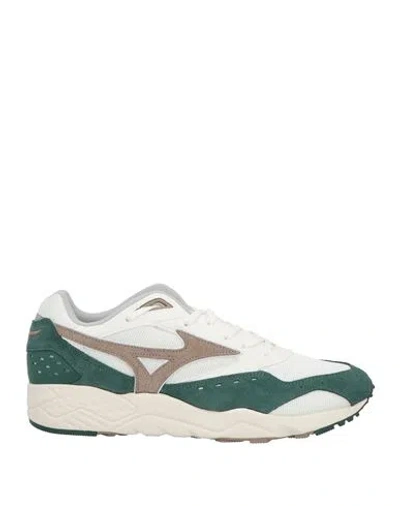 Mizuno Man Sneakers Green Size 8.5 Leather, Textile Fibers