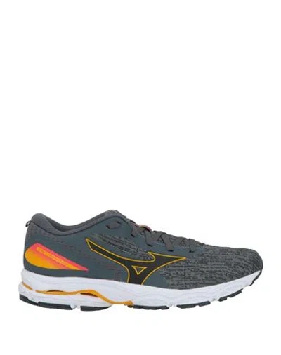 Mizuno Man Sneakers Grey Size 7 Textile Fibers In Gray