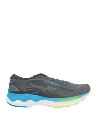 Mizuno Man Sneakers Grey Size 8.5 Textile Fibers In Animal Print