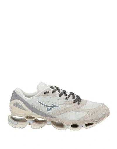 MIZUNO MIZUNO MAN SNEAKERS GREY SIZE 9 LEATHER, TEXTILE FIBERS