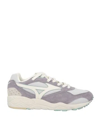 Mizuno Man Sneakers Grey Size 6.5 Ovine Leather, Textile Fibers