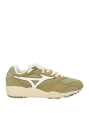 Mizuno Man Sneakers Khaki Size 8.5 Ovine Leather, Textile Fibers In Beige