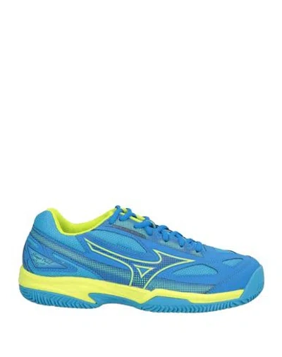 Mizuno Man Sneakers Light Blue Size 8.5 Textile Fibers