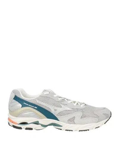 Mizuno Man Sneakers Light Grey Size 8.5 Leather, Textile Fibers In Gray