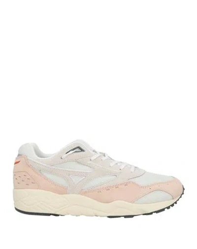Mizuno Man Sneakers Light Pink Size 11 Soft Leather, Textile Fibers In Pink