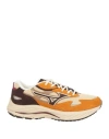 Mizuno Man Sneakers Marigold Size 9 Leather, Textile Fibers In Yellow