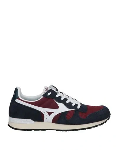 Mizuno Man Sneakers Midnight Blue Size 5.5 Leather, Textile Fibers