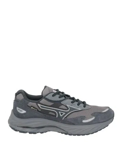 Mizuno Man Sneakers Navy Size 10 Leather, Textile Fibers