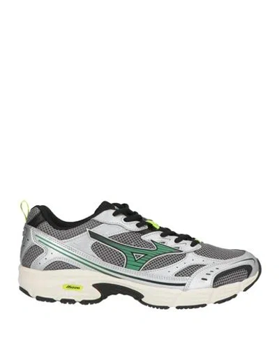 Mizuno Man Sneakers Silver Size 10.5 Textile Fibers, Synthetic Material