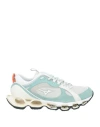 Mizuno Man Sneakers Turquoise Size 7 Leather, Textile Fibers In Blue