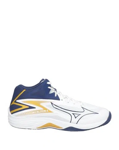 Mizuno Man Sneakers White Size 10.5 Textile Fibers