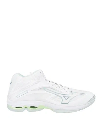 Mizuno Man Sneakers White Size 13 Synthetic Fibers, Textile Fibers