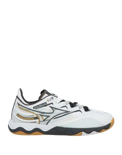 Mizuno Man Sneakers White Size 6.5 Textile Fibers In Multi