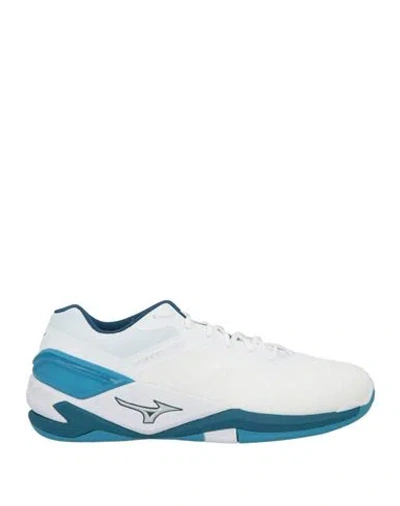 Mizuno Man Sneakers White Size 8 Textile Fibers