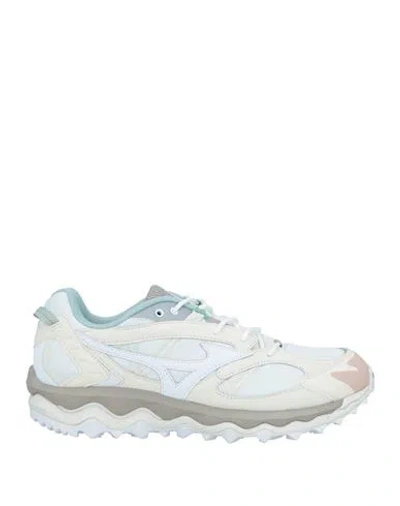 Mizuno Man Sneakers White Size 12 Textile Fibers