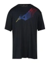 Mizuno Man T-shirt Black Size M Polyester In Black