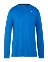 Mizuno Man T-shirt Blue Size S Polyester In Multi