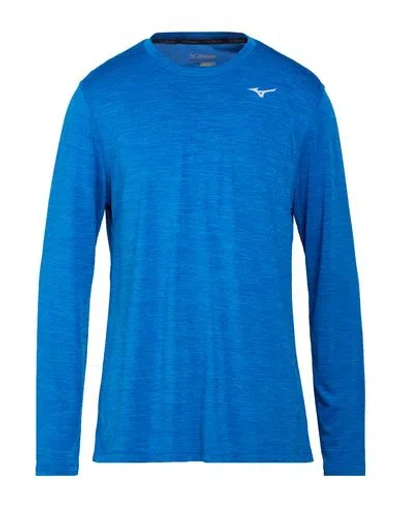 Mizuno Man T-shirt Blue Size S Polyester In Multi