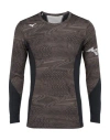 Mizuno Man T-shirt Dark Brown Size S Polyester, Polyacrylic, Elastane In Brown