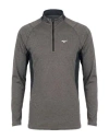 Mizuno Man T-shirt Grey Size S Polyester, Wool, Polyacrylic In Grey